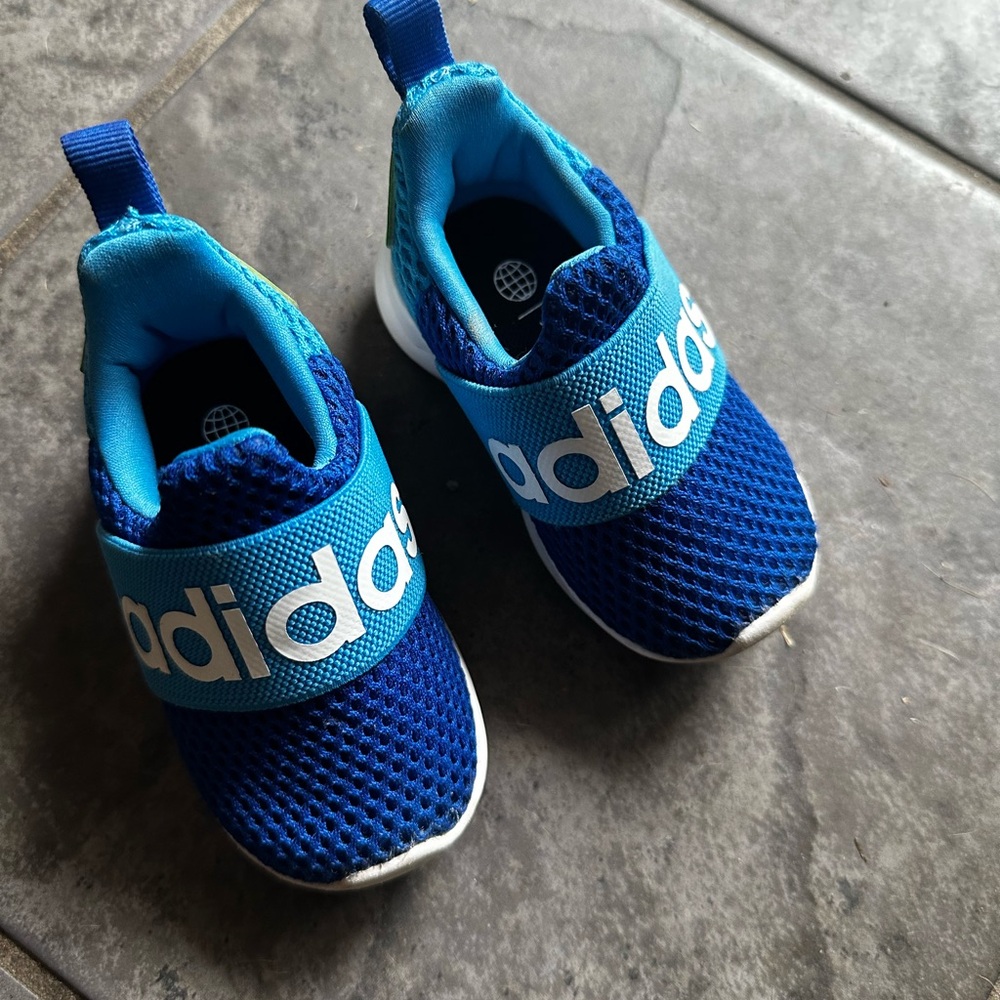 Adidas Blue Mesh Velcro Sneakers